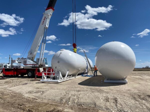 30000 gallon propane skid bulkhead